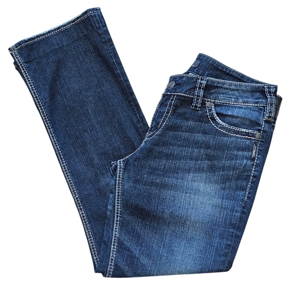 Silver Women's Jeans Suki Mid Slim Boot, Waist 31. Length Has Been Altered to 30 - Picture 4 of 10